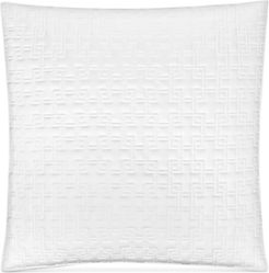 Embroidered Frame Quilted European Sham, Created for Macy's Bedding