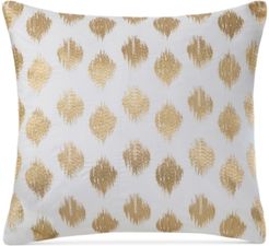 Nadia Embroidered Dot 18" Square Decorative Pillow Bedding