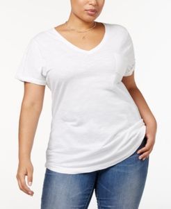 Plus Size V-Neck T-Shirt, Created for Macy's