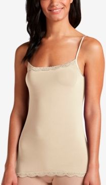 No Panty Line Promise Lace Trim Camisole 1385, also available in extended sizes