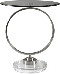 Dixon Brushed Nickel Accent Table
