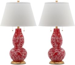 Color Swirls Set of 2 Table Lamps