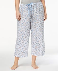 Plus Size Icy Margarita Knit Capri Pajama Pants