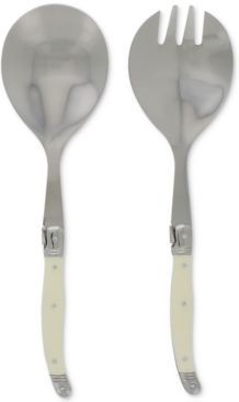 Laguiole 2-Pc. Faux Ivory Salad Servers