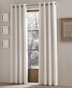 Essex 50" x 84" Checker Stripe Grommet Curtain Panel