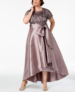Plus Size High-Low Gown