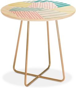 Susanne Kasielke French Reviera Seaside Stripes Round Side Table