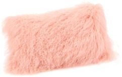 Lamb Fur Pillow Rect. Pink