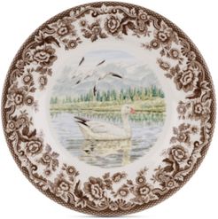 Woodland Snow Goose Salad Plate