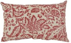 Fairhaven Red Rectangular Throw Pillow