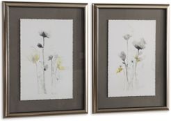 Stem Illusion Floral Art Set of 2