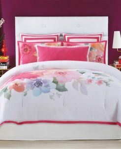 Christian Siriano Bold Floral Full/Queen 3 Piece Comforter Set Bedding