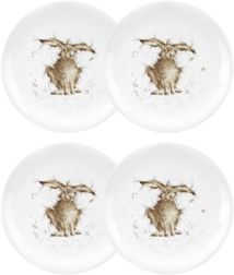 Wrendale Rabbit Plate "Hare Brained" - Set of 4