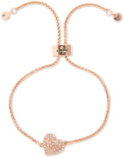 Pave Heart Slider Bracelet, Created for Macy's