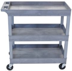 3 Shelves Multipurpose Storage Plastic Tub Utility Cart