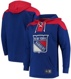 New York Rangers Breakaway Lace Up Hoodie