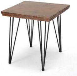 Chana Faux Live Edge Square Dining Table