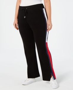 Sport Plus Size Flag-Logo Track Pants