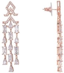 Mini Cubic Zirconia Chandelier Earrings