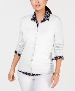 Long-Sleeve Button-Front Cardigan, Created for Macy's