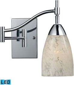 Celina 1-Light Swingarm Sconce in Polished Chrome - Led Offering Up To 800 Lumens (60 Watt Equivalent)