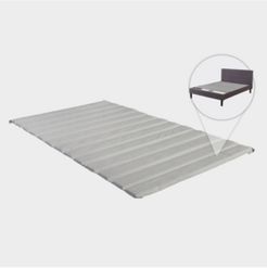 Payton, Heavy Duty Covered Wooden Bed Covered Slats/Bunkie Board, Twin