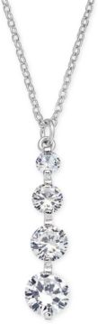 Inc Crystal Drop Pendant Necklace, 17" + 3" extender, Created for Macy's