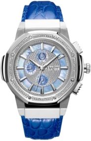 10 Yr Anniversary Saxon Diamond (1/6 ct.t.w.) & Stainless Steel Watch