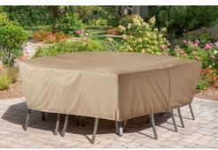 Protective Vinyl Cover for Hanover Rectangular Dining Sets - 30.71" x 124.02" x 12"