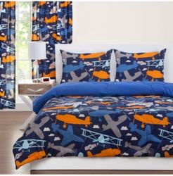 Take Flight 6 Piece King Luxury Duvet Set Bedding