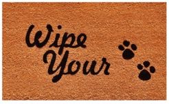 Wipe Your Paws 17" x 29" Coir/Vinyl Doormat Bedding