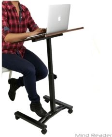 Adjustable Standing and Sitting Laptop Cart