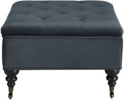 Abbot Square Tufted Ottoman with Storage and Casters