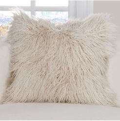 Llama Faux Fur 26" Designer Euro Throw Pillow