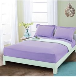 Silky Soft Single Fitted Sheet Queen Lilac Bedding