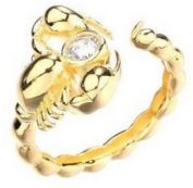 Gold Plated Scorpion Ring