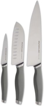 Cutlery Japanese Stainless Steel 3-Pc. Chef's Knife Set, Gray
