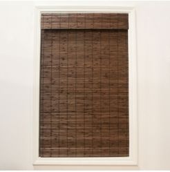 Cordless Bamboo Dockside Privacy Weave Roman Shade, 29" x 64"