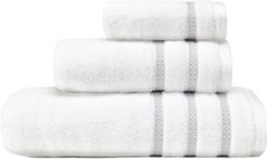 Textured Trellis 3-Pc. Towel Set Bedding