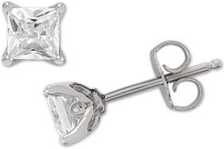 Lab Grown Diamond Princess Stud Earrings (2 ct. t.w.) in 14k White Gold