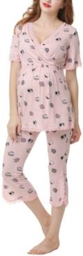 Kimi & Kai Foxy Maternity Nursing Pajama Set