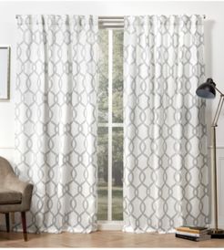 Curtains Kochi Linen Blend Hidden Tab Top Curtain Panel Pair, 54" x 108"