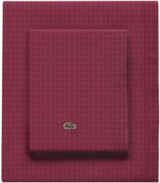 Lacoste Rings Pomegranate King Pillowcase Pair Bedding