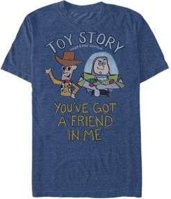 Disney Pixar Men's Toy Story You've Got a Friend Short Sleeve T-Shirt
