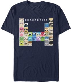 Movie Characters Periodic Table Short Sleeve T-Shirt