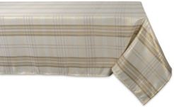 Metallic Plaid Tablecloth