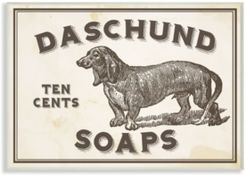 Daschund Soap Vintage-Inspired Sign Wall Plaque Art, 12.5" x 18.5"