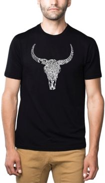 Premium Word Art T-Shirt - Texas Skull