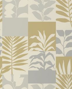 20.5" x 369" Hammons Block Botanical Wallpaper