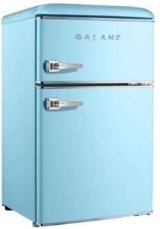 3.1 Cu. Ft. Dual Door Retro Style Mini-Fridge